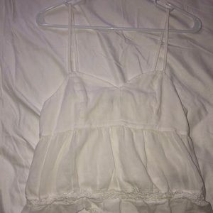 Aerie tank with lace and ruffle detail